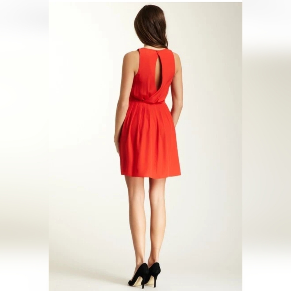 NWT Urban Outfitters JACK BB Dakota Scarlett RED DRESS Sz S Drapey Keyhole Back